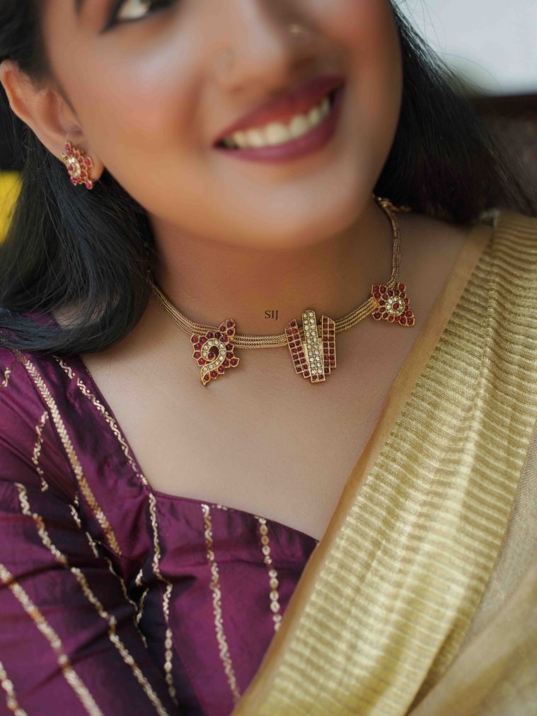 Traditional Shanku Chakra Namam Choker