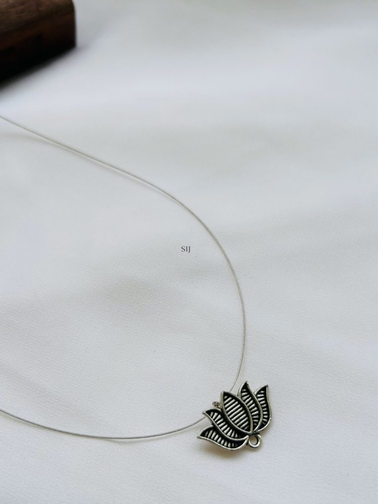 Imitation Flower Design GS Invisible Necklace