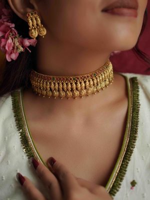 Traditional Lakshmi Coin Choker