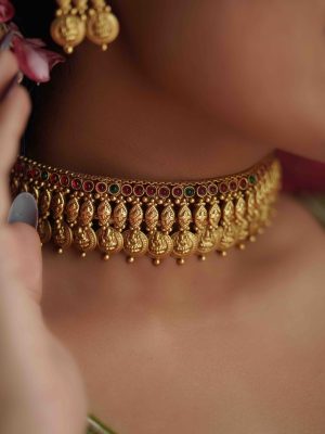 Traditional Lakshmi Coin Choker