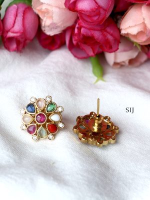 Traditional Navarathna Ear Studs