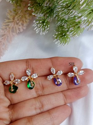 Imitation AD Stones Ear Studs (Set of Two)