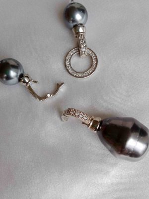 Imitation Pearl Necklace With Removable Pendant