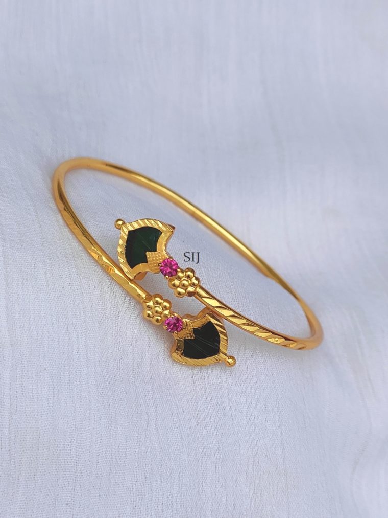 One Gram Gold Palakka Adjustable Kada