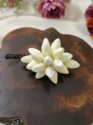 Artifical Jasmine Bud - Small Hair Clip