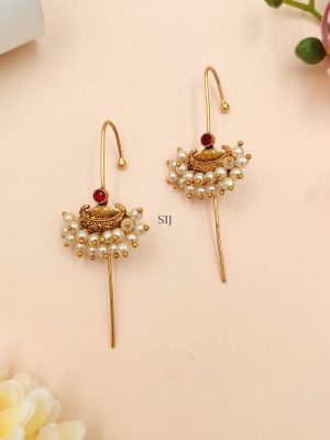 One Gram Gold Ear Cuffs with Bunch of Pearls