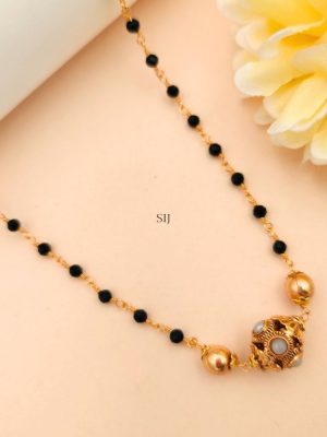 Single Layer Black Beads Mangalsutra