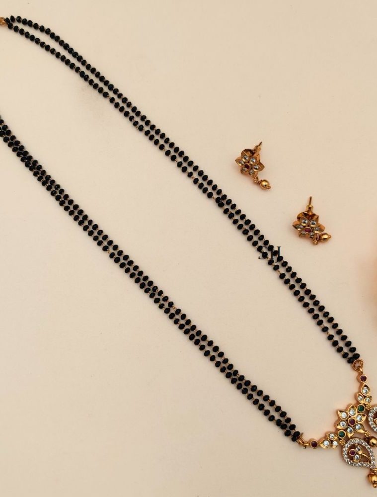 Imitation Floral Mangalsutra Set