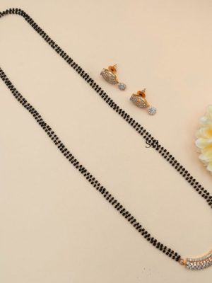 Imitation Zircon Mangalsutra Set