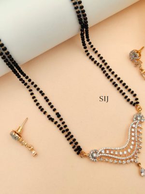 Imitation Zircon Stones Mangalsutra Set