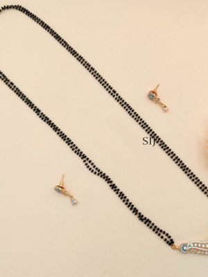 Imitation Zircon Stones Mangalsutra Set