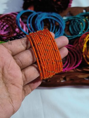 Silk Thread Bangles 12 Set Combo