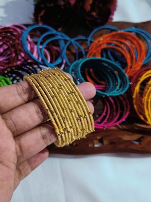 Silk Thread Bangles 12 Set Combo