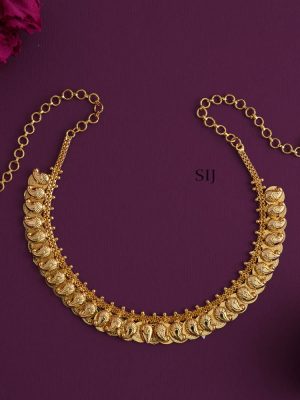 Traditional Dual Side Maang And Coin Lakshmi Necklace