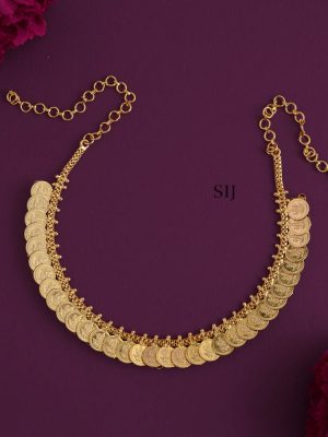 Traditional Dual Side Maang And Coin Lakshmi Necklace