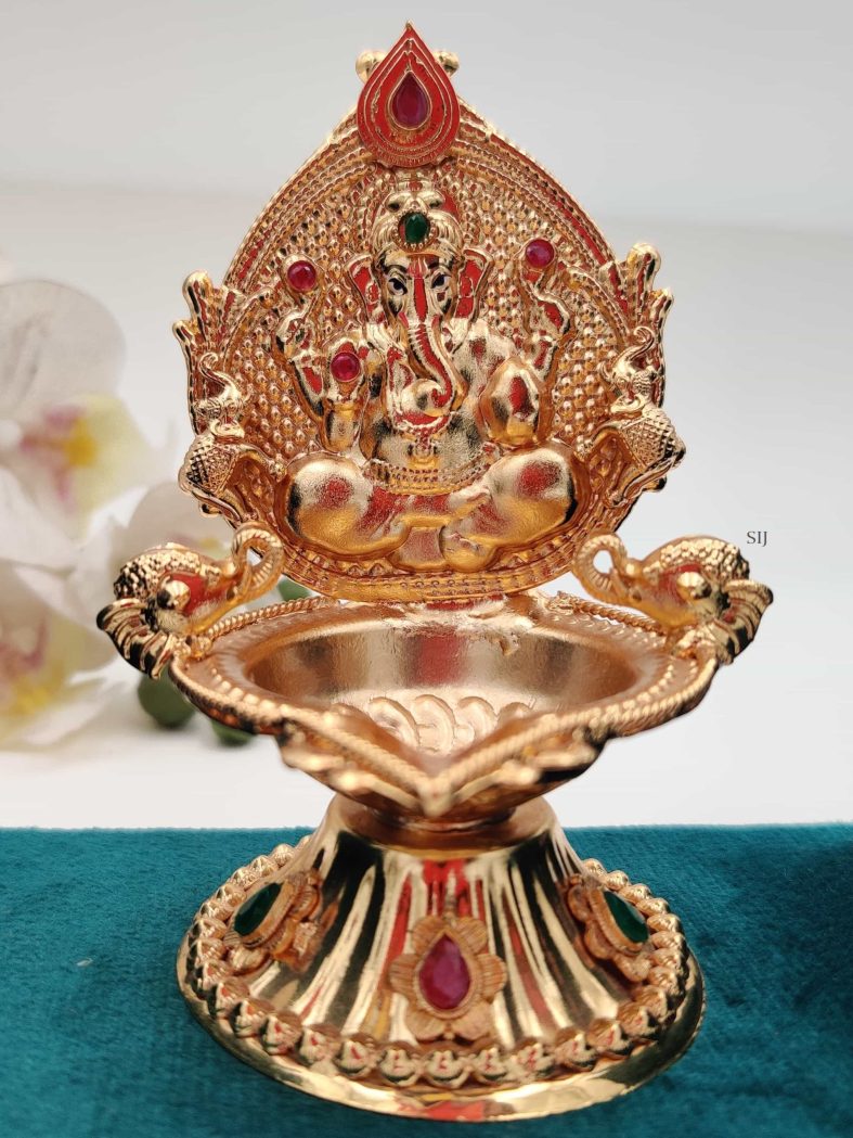 Traditional Vinayaka Motif Diya