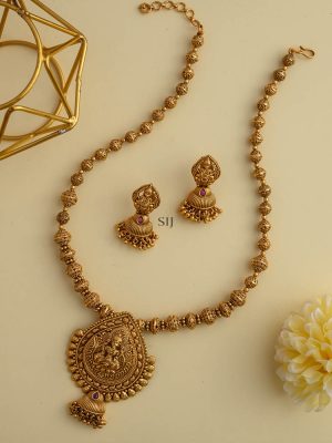 Antique Lakshmi Devi Mala With Earring