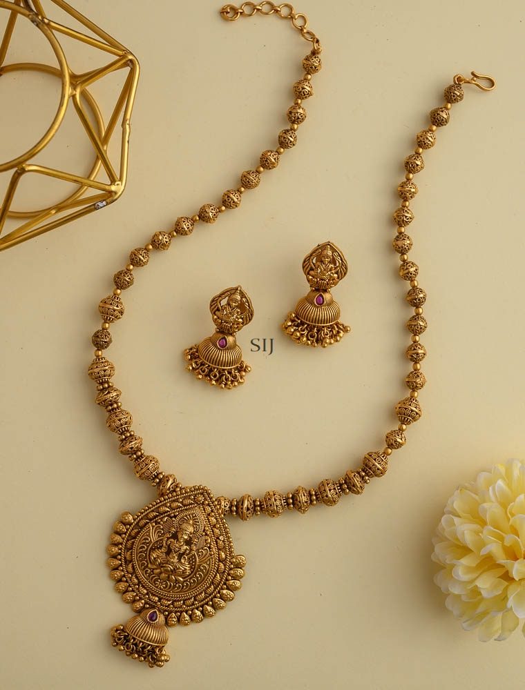 Antique Lakshmi Devi Mala With Earring