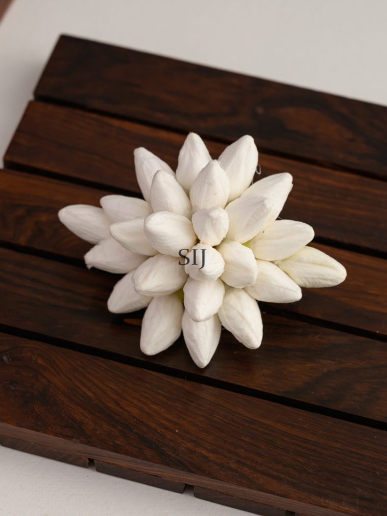 Artificial Jasmine Bud - Small Hair Clip