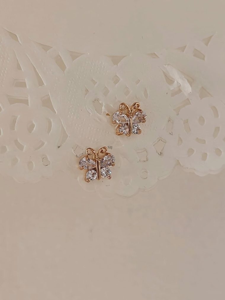 Butterfly Design AD Studded Ear Studs