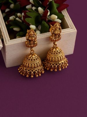 Gold Finish Mango Design Lakshmi Haram