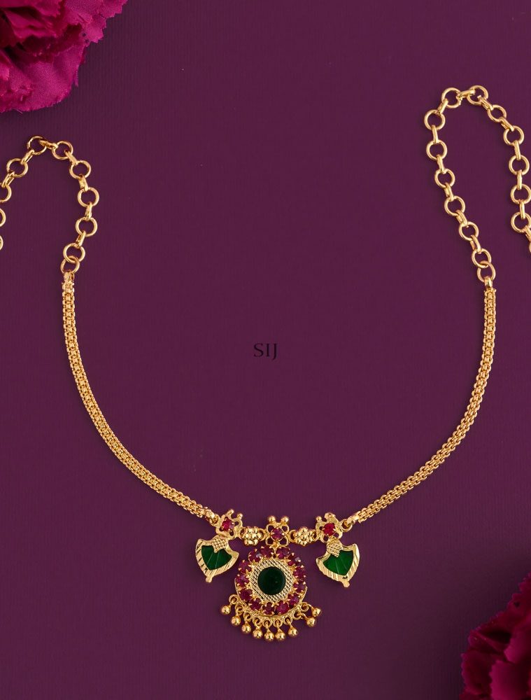 Gold Plated Palakka Necklace