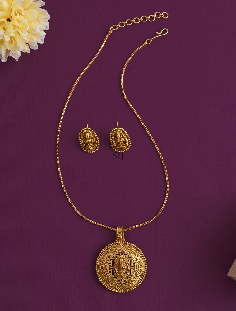 Imitation Lakshmi Pendant &Chain