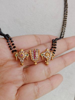 Lord Balaji Symbol Pendant Mangalsutra