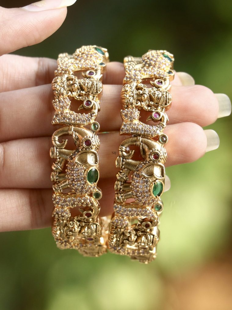 Traditional Elephant Design Bangles