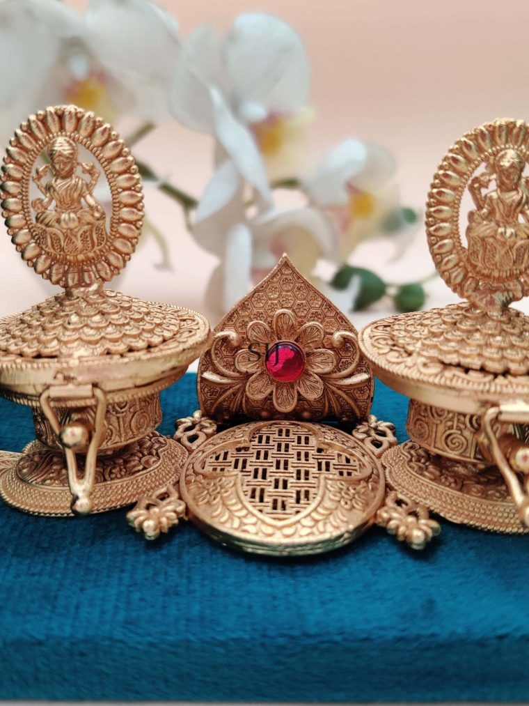 Traditional Lakshmi Kumkum Box