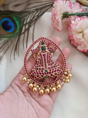 Traditional Goddess Lakshmi Kemp Stones Pendant