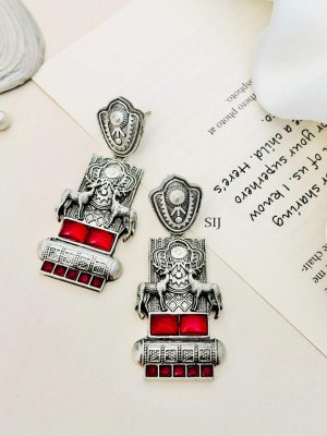 Imitation German Silver Plated Designer Earrings