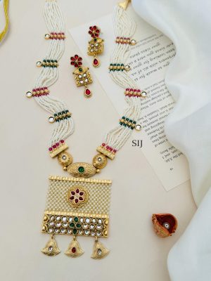 Imitation Gold Plated Flower Necklace Set