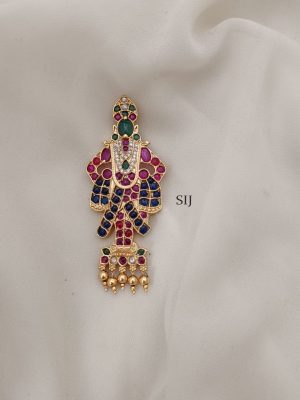 Imitation Lord Pandurangan Kemp Stones Pendant