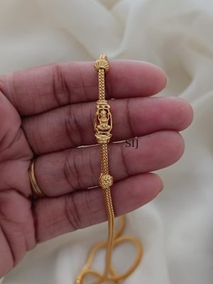 Traditional Lakshmi Design Side Locket Chain