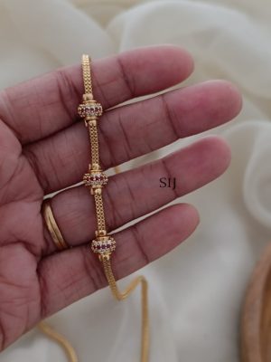 Artificial 3 Balls Mugappu Chain