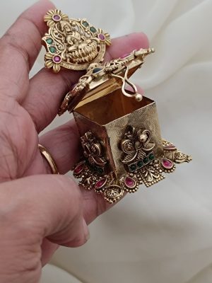 Antique Lakshmi Design Kumkum Box