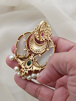 Imitation Dual Peacock Pearl Pendant