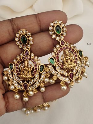 Traditional AD Stones Lakshmi Pendant Necklace