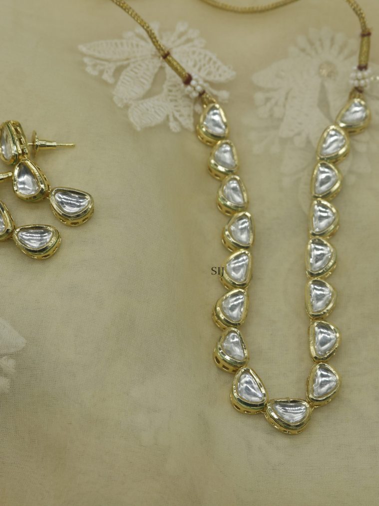 Imitation Single Line Kundan Necklace