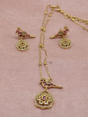 Traditional Peacock Pendant Chain