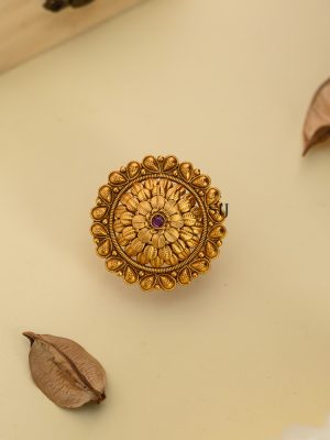 Imitation Floral Finger Ring