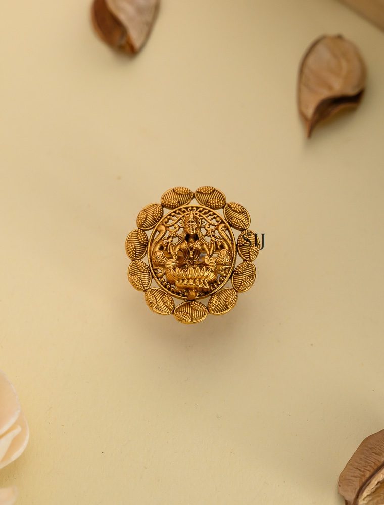 Antique Lakshmi Finger Ring