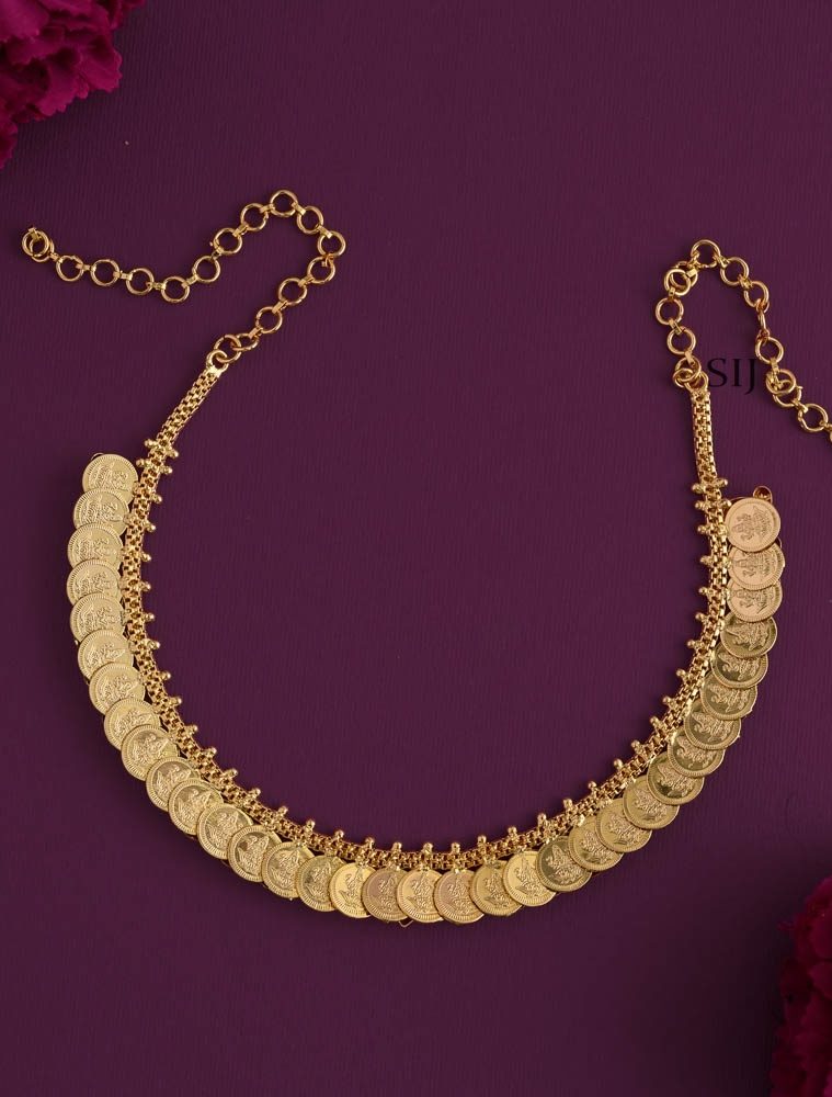 Imitation Dual Side Maang Lakshmi Coin Necklace