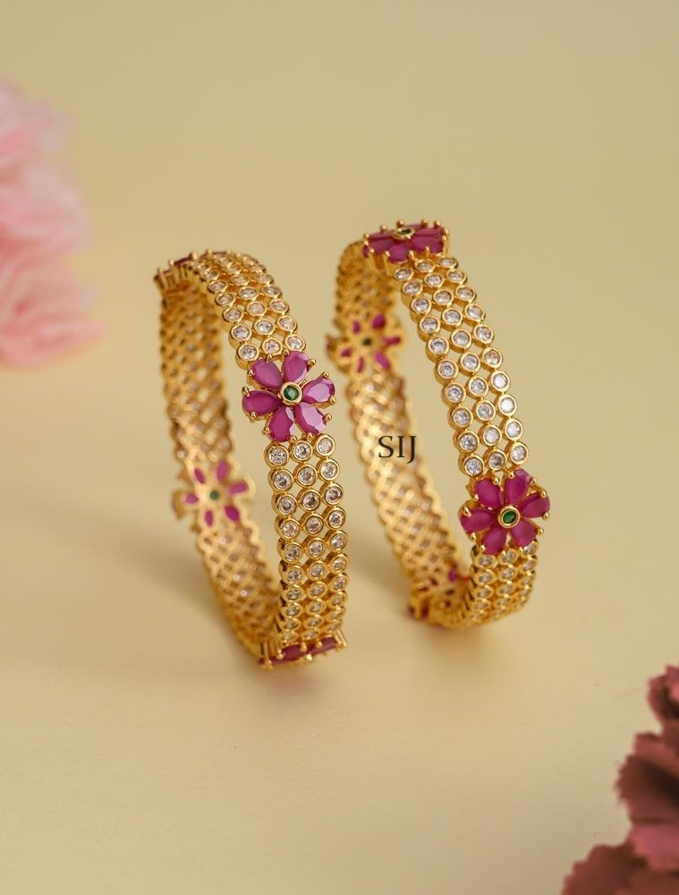 Imitation Floral Bangles