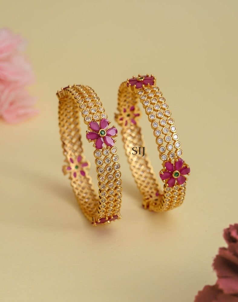 Imitation Floral Bangles