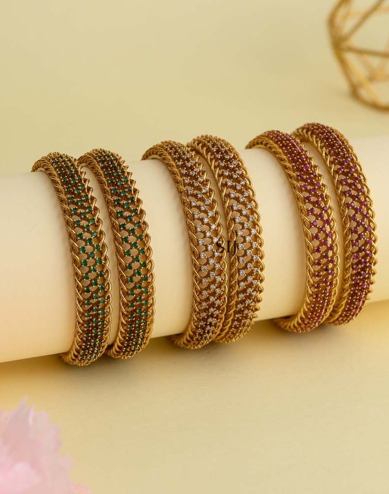 Antique Stones Bangles