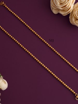 Gold Plated Single Layer Anklet