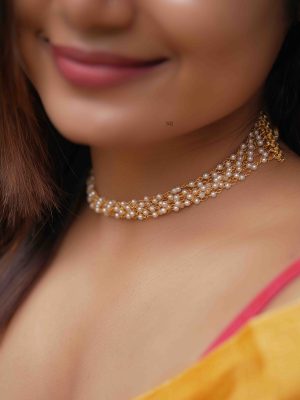 Imitation Multi Layers Micro Pearl Choker