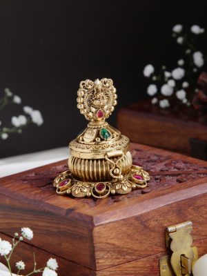 Antique Lakshmi Devi Kumkum Box